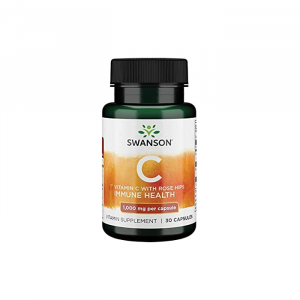 Swanson Vitamin C with Rose Hips 1000mg 30 caps