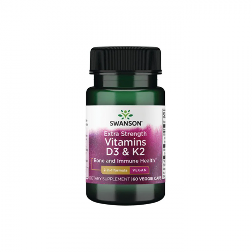 Swanson Vitamin D3 & K2 5,000Iu & 100mcg 60 veg caps