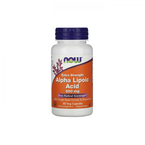 Now Alpha Lipoic Acid 600mg 60 veg caps