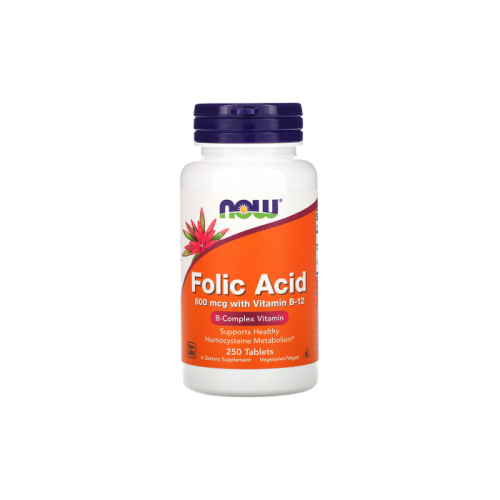 NOW Folic Acid (B9) 800mcg 250 tab