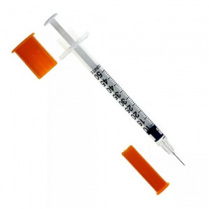 ШПРИЦ одноразовый стерильный трехкомпонентный инсулин. 0,5мл 0,3х8 31 G (с интегрированной иглой), уп=100шт, Корея