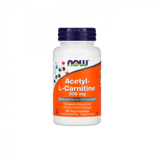 NOW Acetyl-L-Carnitine 500mg 50 caps