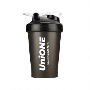 Shaker Bottle Шейкер UniOne с шариком и держателем 500 ml (чёрный)