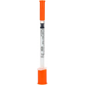 ШПРИЦ одноразовый стерильный трехкомпонентный инсулин. 0,5мл U-100 0,3х8 30 G SFM Германия