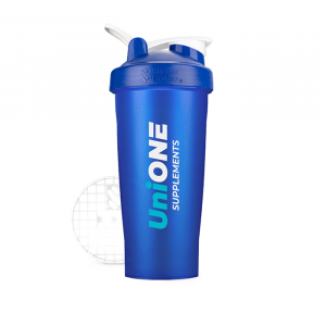 Shaker Bottle UniOne сетка+шарик 700ml (синий)