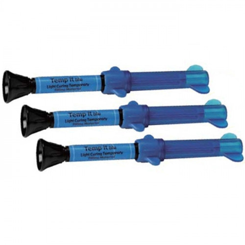 ТЕМП-ИТ шприц 3гр  временная световая пломба (голубой), Spident Корея