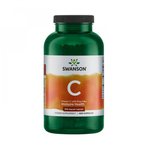 Swanson Vitamin C with Rose Hips 500mg 400 caps