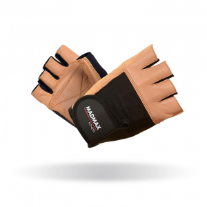 MADMAX Перчатки Fitness MFG444 (черно-коричневые)