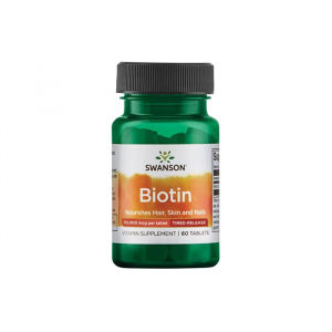 Swanson Ultra Biotin(B7) Timed-Release 10000mcg 60 tab