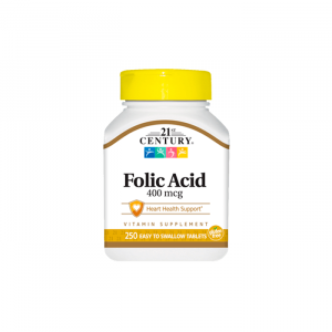 21St Century Foliс Acid (B9) 400mcg 250 tab