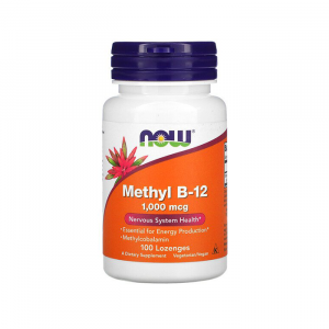 NOW Vitamin Methyl B-12 1000mcg 100 lozengez