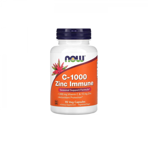 NOW Vitamin C-1000 Zinc Immune 90 veg caps