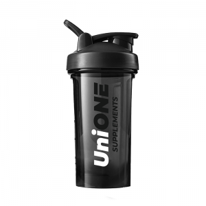 Shaker Bottle UniOne Tritan шарик+держатель 600 ml (чёрный)