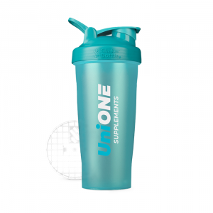 Shaker Bottle UniOne сетка+шарик 700ml (бирюзовый)