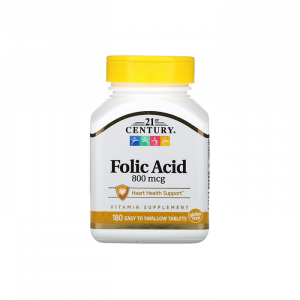 21St Century Foliс Acid (B9) 800mcg 180 tab